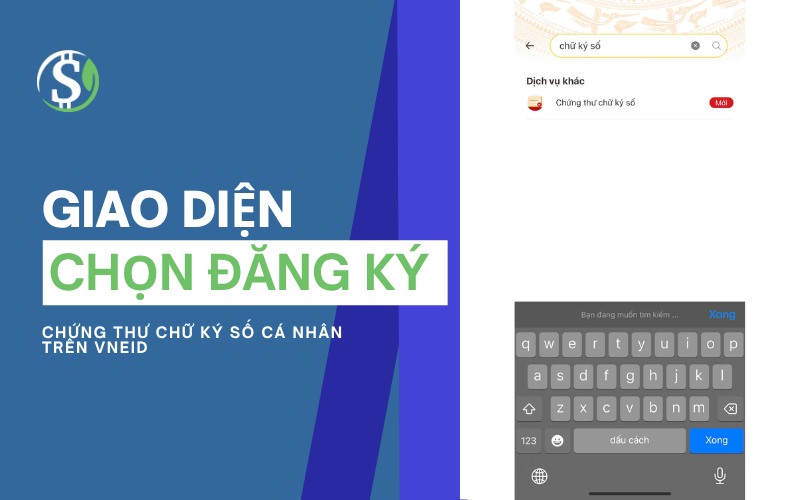 Giao diện chọn Đăng ký chứng thư chữ ký số cá nhân trên VNeID Giao diện chọn Đăng ký chứng thư chữ ký số cá nhân trên VNeID